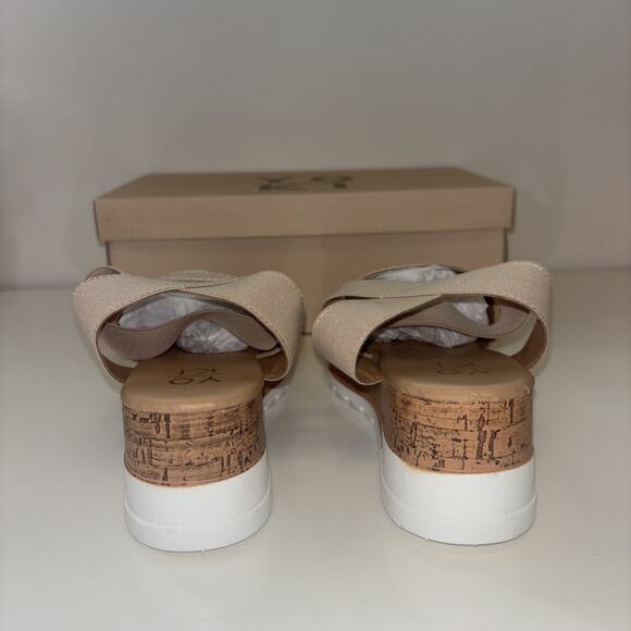 Yoki Womens Brenda Beige Tan Ankle Strap Sandals Sz 6.5 Neutrals Boho Spring NEW - Picture 3 of 10